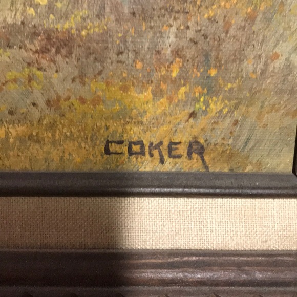 Bud Coker High Country Medium oil painting 1973 🖼️ - Picture 3 of 6